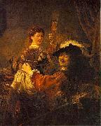 Rembrandt and Saskia pose as The Prodigal Son in the Tavern